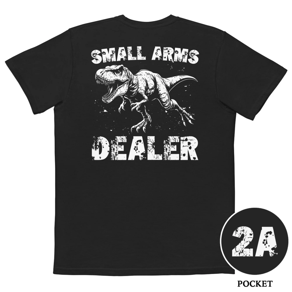 Small Arms Dealer Comfort Colors Pocket Tee - Drunk America