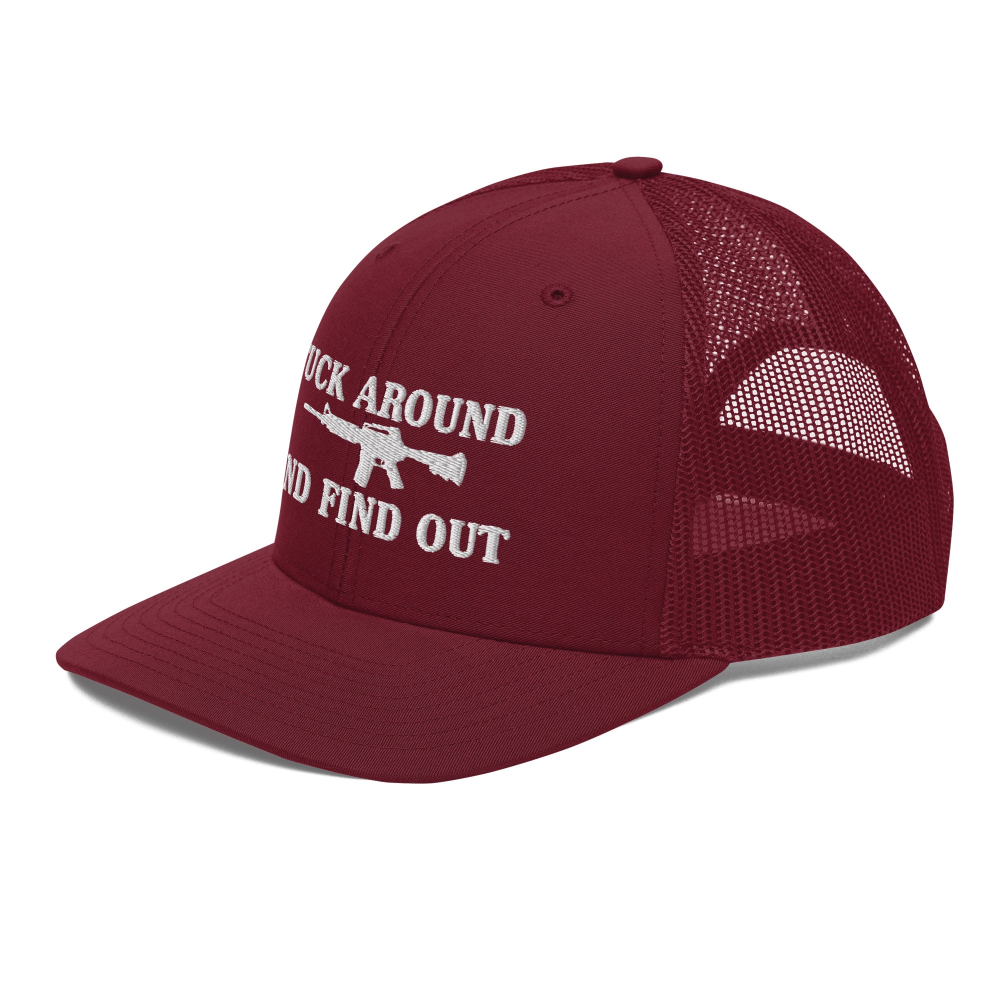 F Around And Find Out Trucker Cap - | Drunk America 