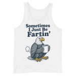 sometimes-i-just-be-fartin-funny-bald-eagle-mens-tank-top -