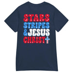 stars-stripes-jesus-christ-patriotic-christian-womens-graphic-t-shirt-2 -