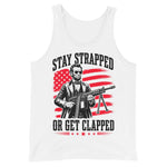 stay-strapped-or-get-clapped-abe-lincoln-2nd-amendment-mens-tank-top -