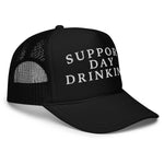 Support Day Drinking Foam Trucker Hat - Drunk America