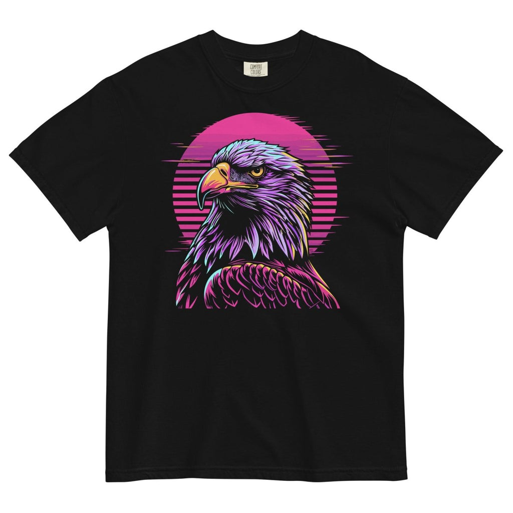 Synthwave Bald Eagle Comfort Colors No Pocket - Drunk America