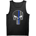 Thin Blue Line Punisher Skull - Drunk America