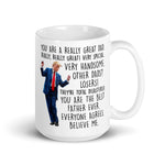 Trump dance great dad coffee mug patriotic Father’s Day gift design
