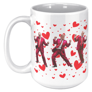Trump Dance Valentine's Day Coffee Mug - Drunk America