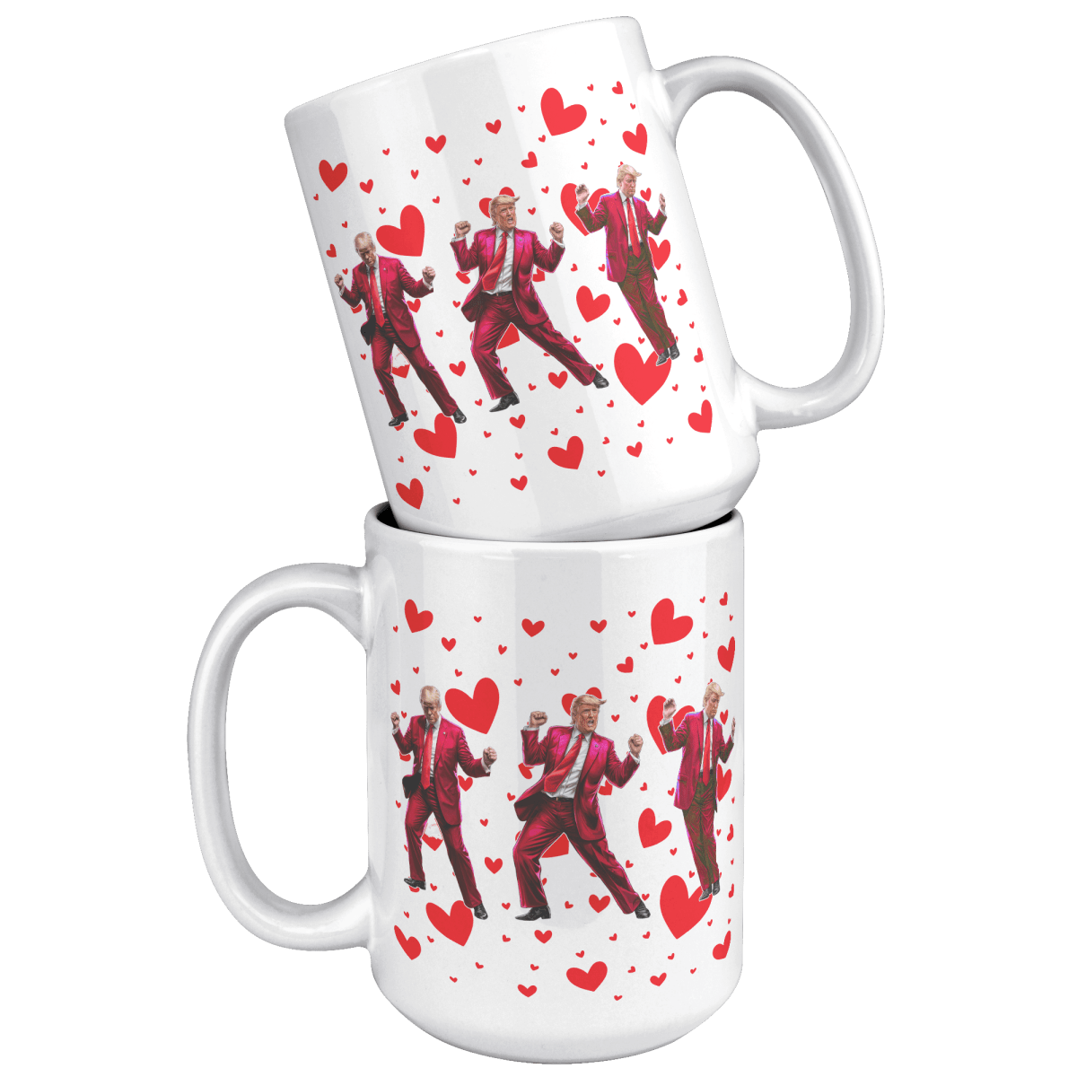 Trump Dance Valentine's Day Coffee Mug - Drunk America