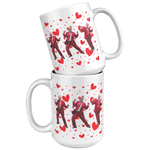 Trump Dance Valentine's Day Coffee Mug - Drunk America
