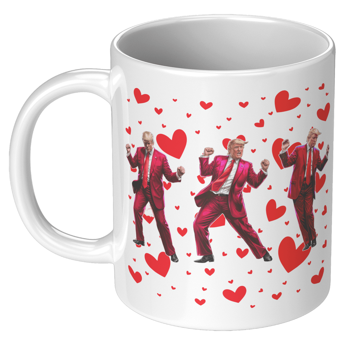 Trump Dance Valentine's Day Coffee Mug - Drunk America