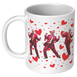 Trump Dance Valentine's Day Coffee Mug - Drunk America