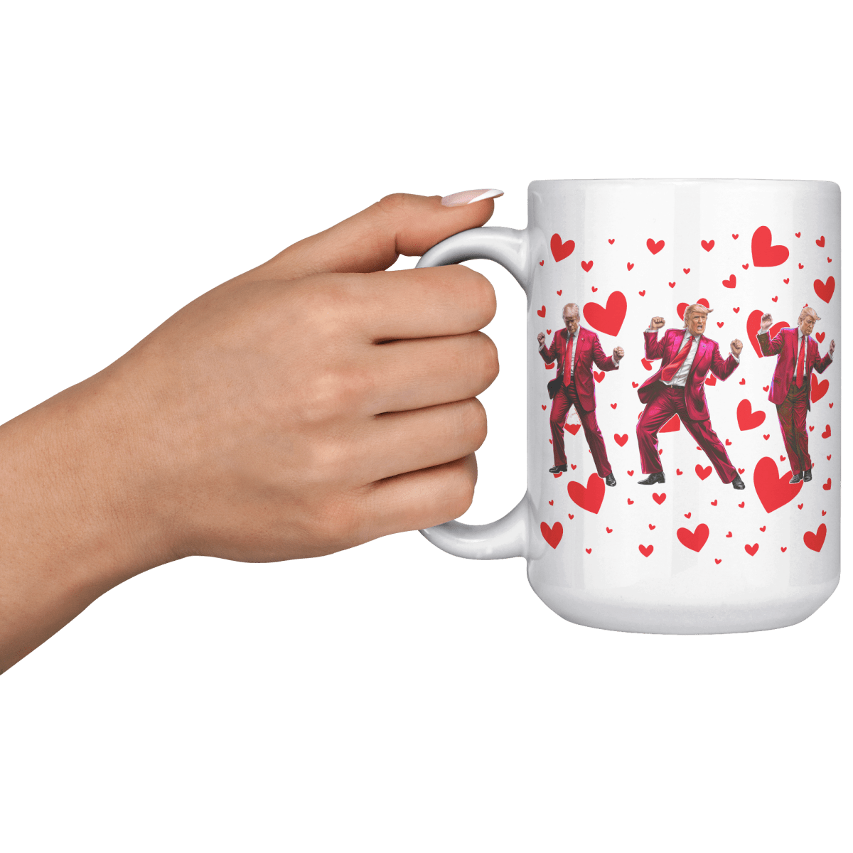 Trump Dance Valentine's Day Coffee Mug - Drunk America