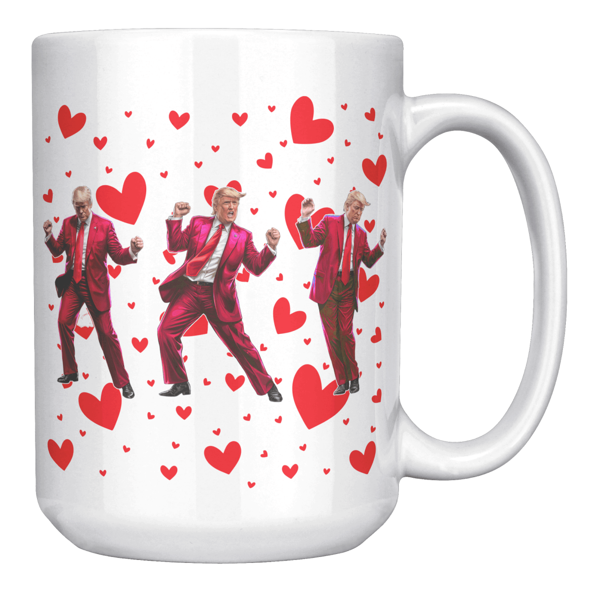 Trump Dance Valentine's Day Coffee Mug - Drunk America