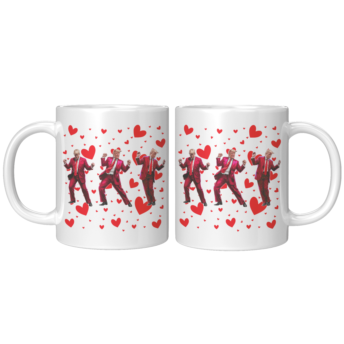 Trump Dance Valentine's Day Coffee Mug - Drunk America