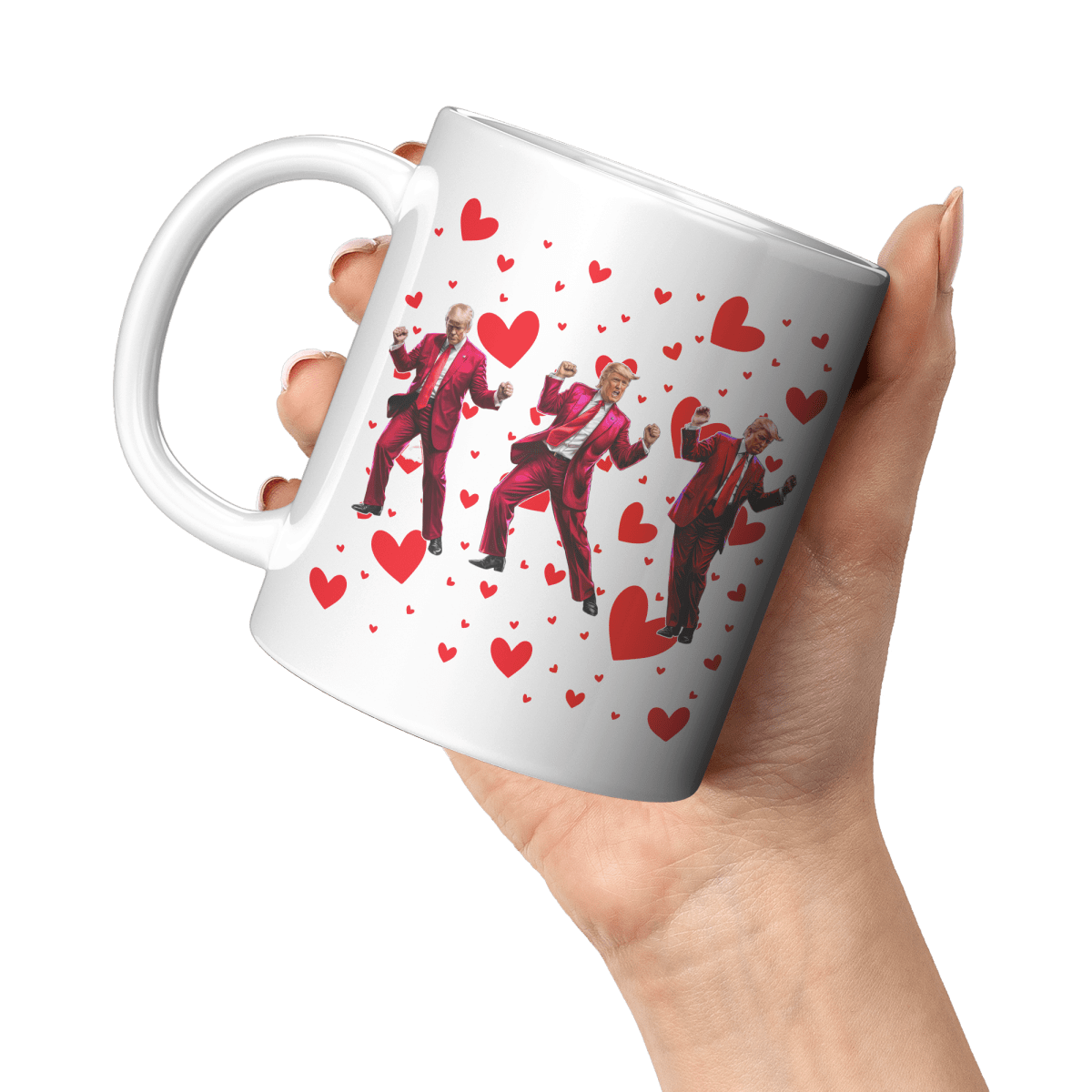 Trump Dance Valentine's Day Coffee Mug - Drunk America