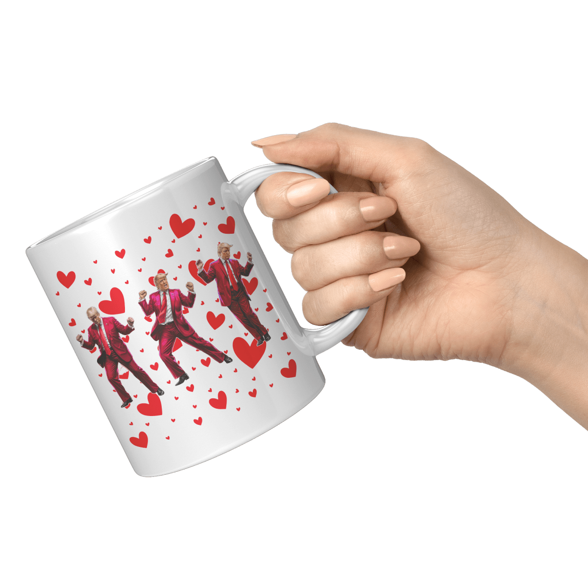 Trump Dance Valentine's Day Coffee Mug - Drunk America