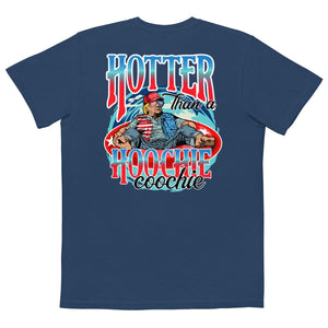 Trump Hotter Than A Hoochie Coochie Comfort Colors Pocket Tee - Drunk America
