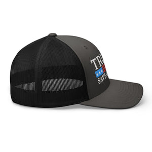 Trump Save America Trucker Cap - Drunk America