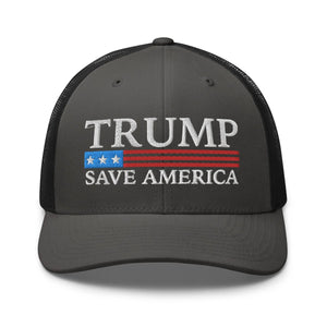 Trump Save America Trucker Cap - Drunk America
