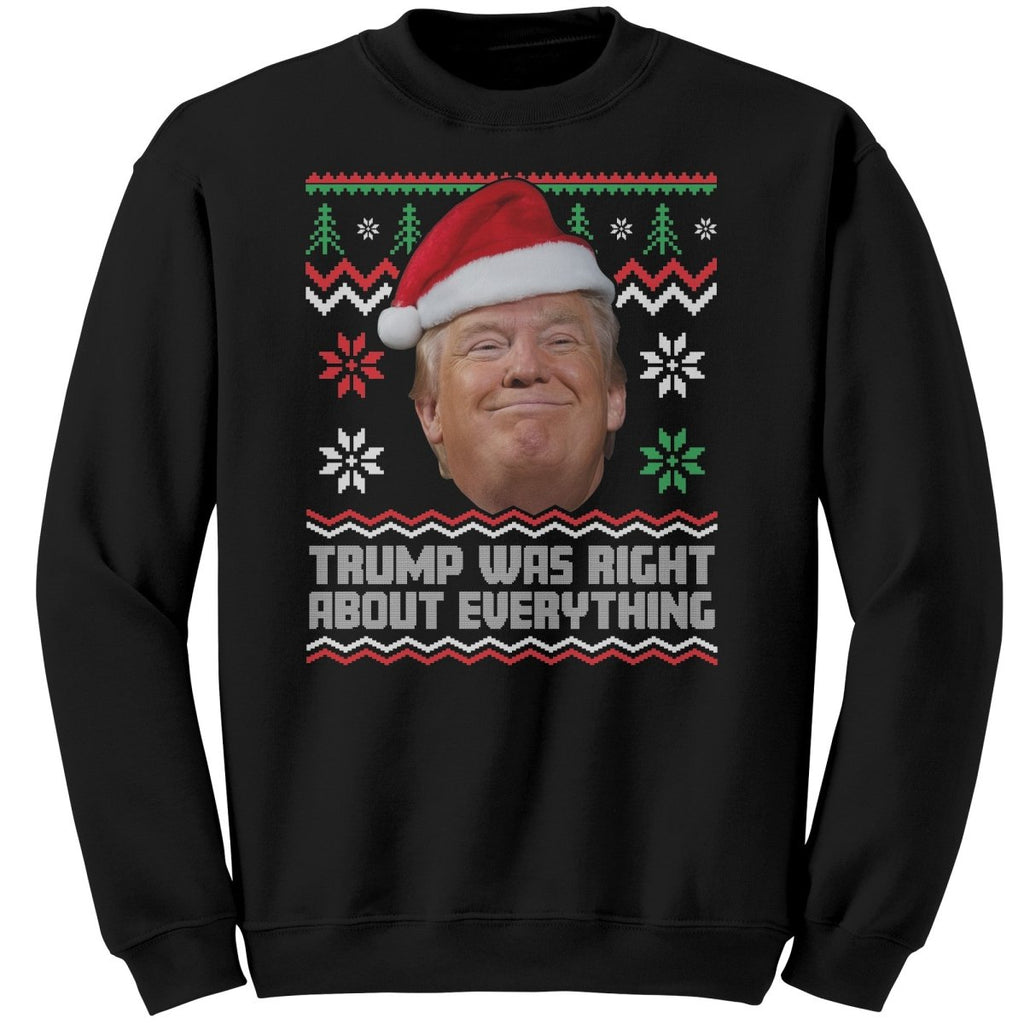 Trump Was Right About Everything Christmas Sweater - Drunk America