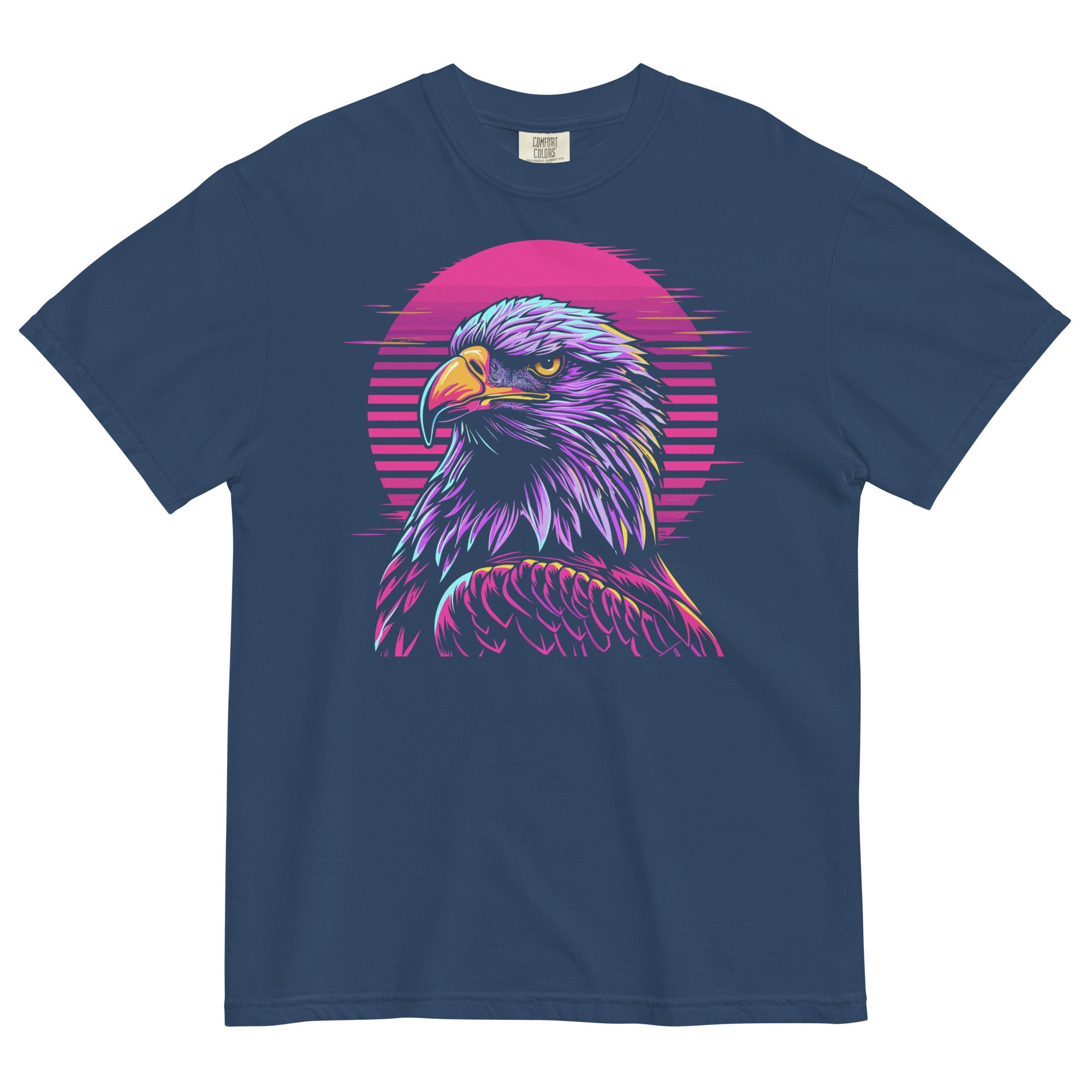 Synthwave Bald Eagle Comfort Colors No Pocket