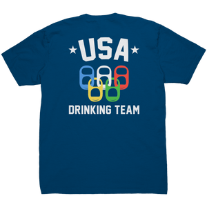 USA Drinking Team - Front & Back Print - Drunk America