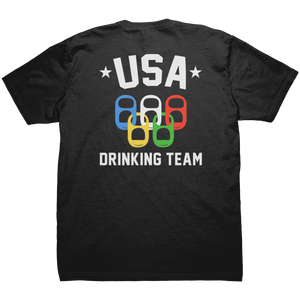 USA Drinking Team - Front & Back Print - Drunk America
