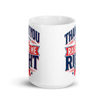 Drunk America | Coffee Mugs – Thank You For Raising Me Right | Republican Coffee Mug Gift | Gift for Mom or Dad | Mother's Day or Father's Day Gift
