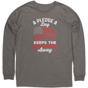 A Pledge A Day Keeps The Commies Away (Replacement Variant) -Apparel | Drunk America 