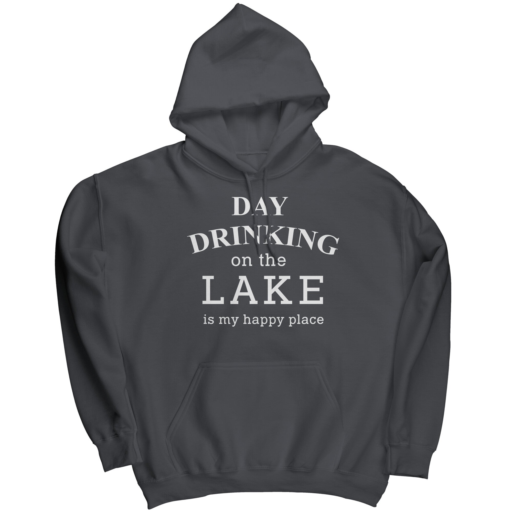 Day Drinking On The Lake Is My Happy Place (Ladies) -Apparel | Drunk America 
