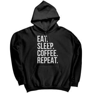 Eat Sleep Coffee Repeat (Ladies) -Apparel | Drunk America 