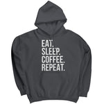 Eat Sleep Coffee Repeat (Ladies) -Apparel | Drunk America 