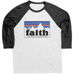 Faith Can Move Mountains Raglan -Apparel | Drunk America 