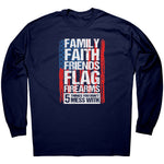 Family Faith Friends Flag Firearms 5 Things You Don't Mess With -Apparel | Drunk America 