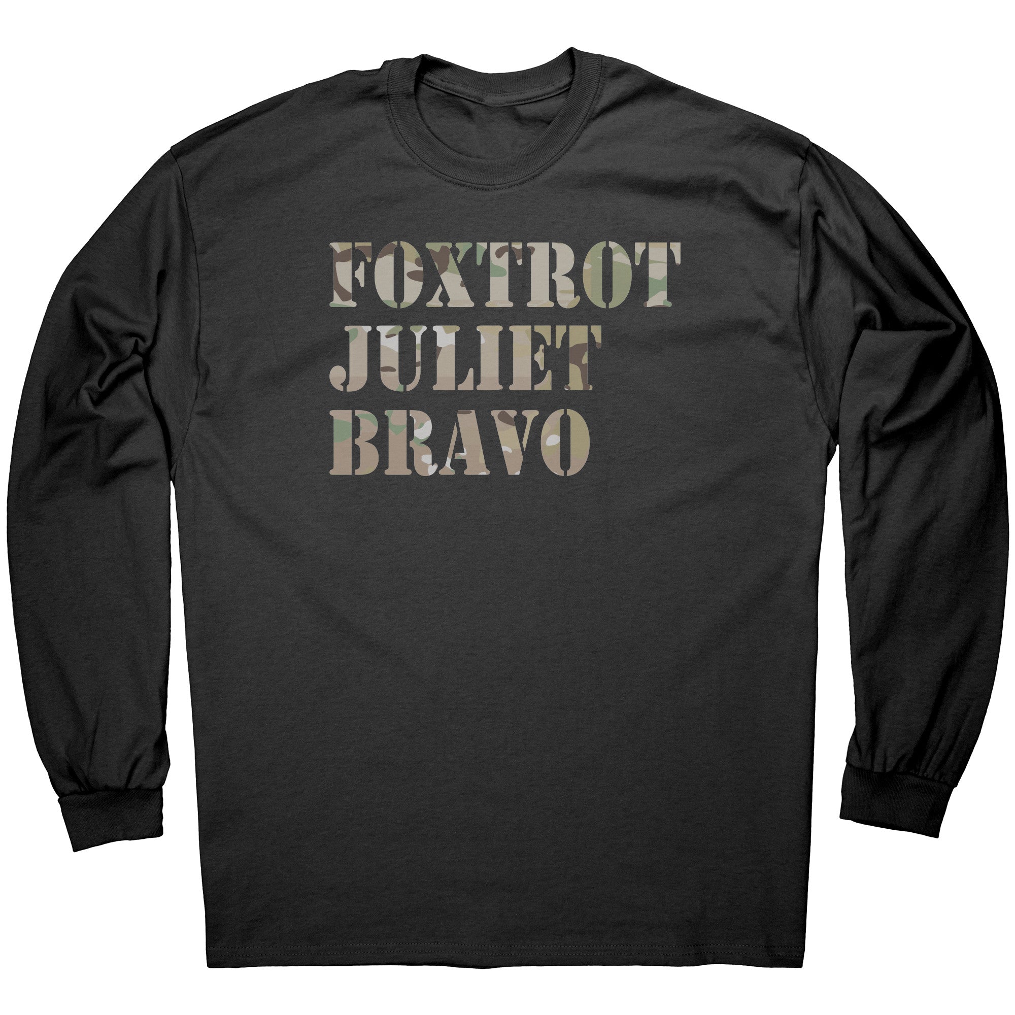 Foxtrot Juliet Bravo Camo -Apparel | Drunk America 