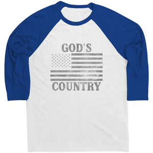 God's Country Raglan -Apparel | Drunk America 