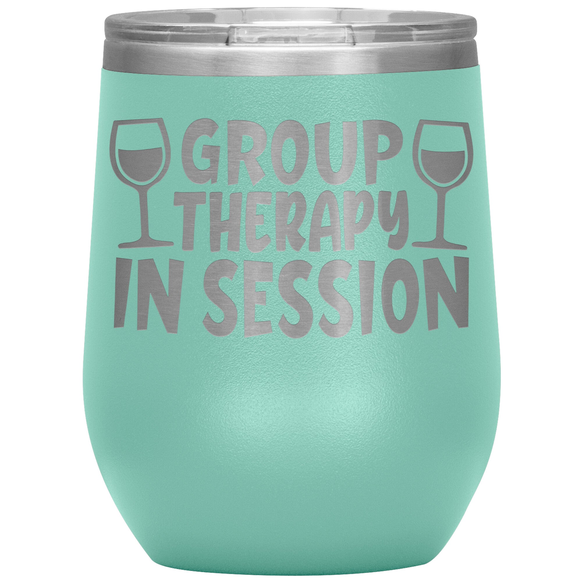 Group Therapy In Session Wine Tumbler -Tumblers | Drunk America 