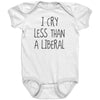 I Cry Less Than A Liberal Baby Onesie -Apparel | Drunk America 