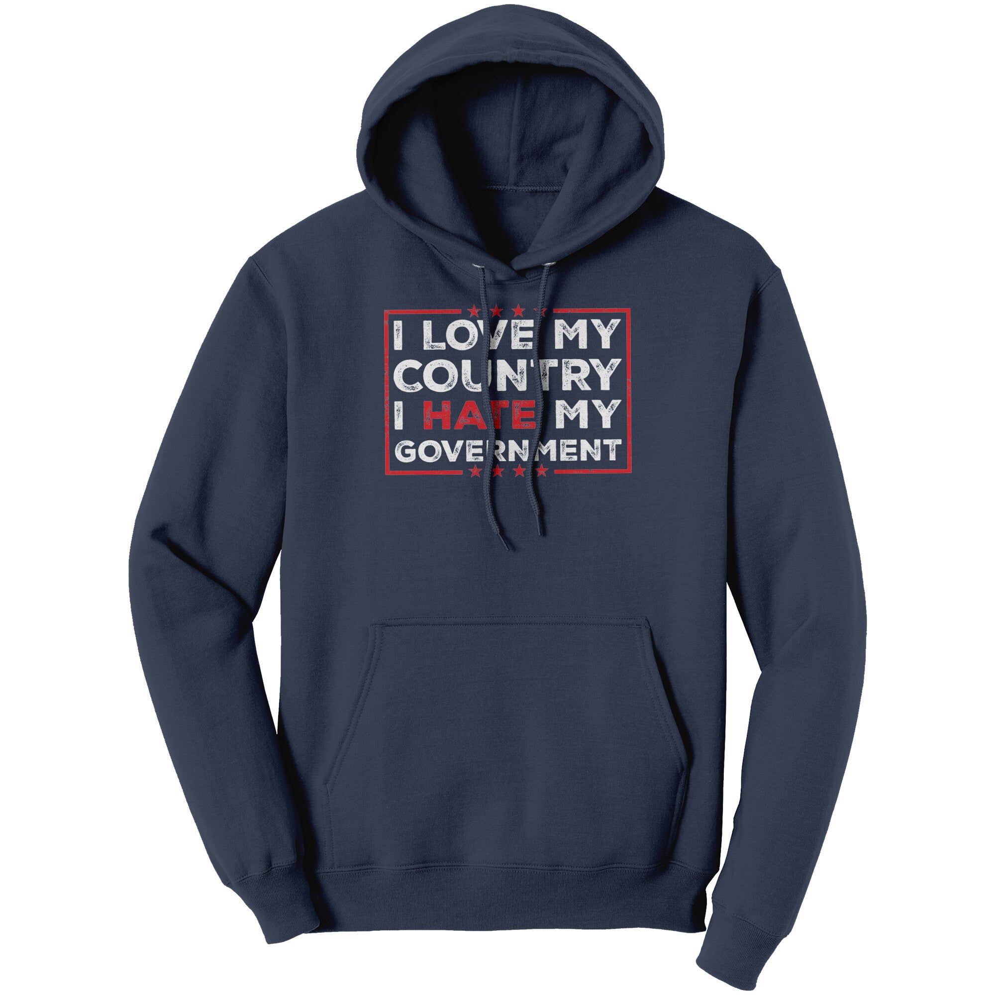I Love My Country I Hate My Government (Ladies) -Apparel | Drunk America 