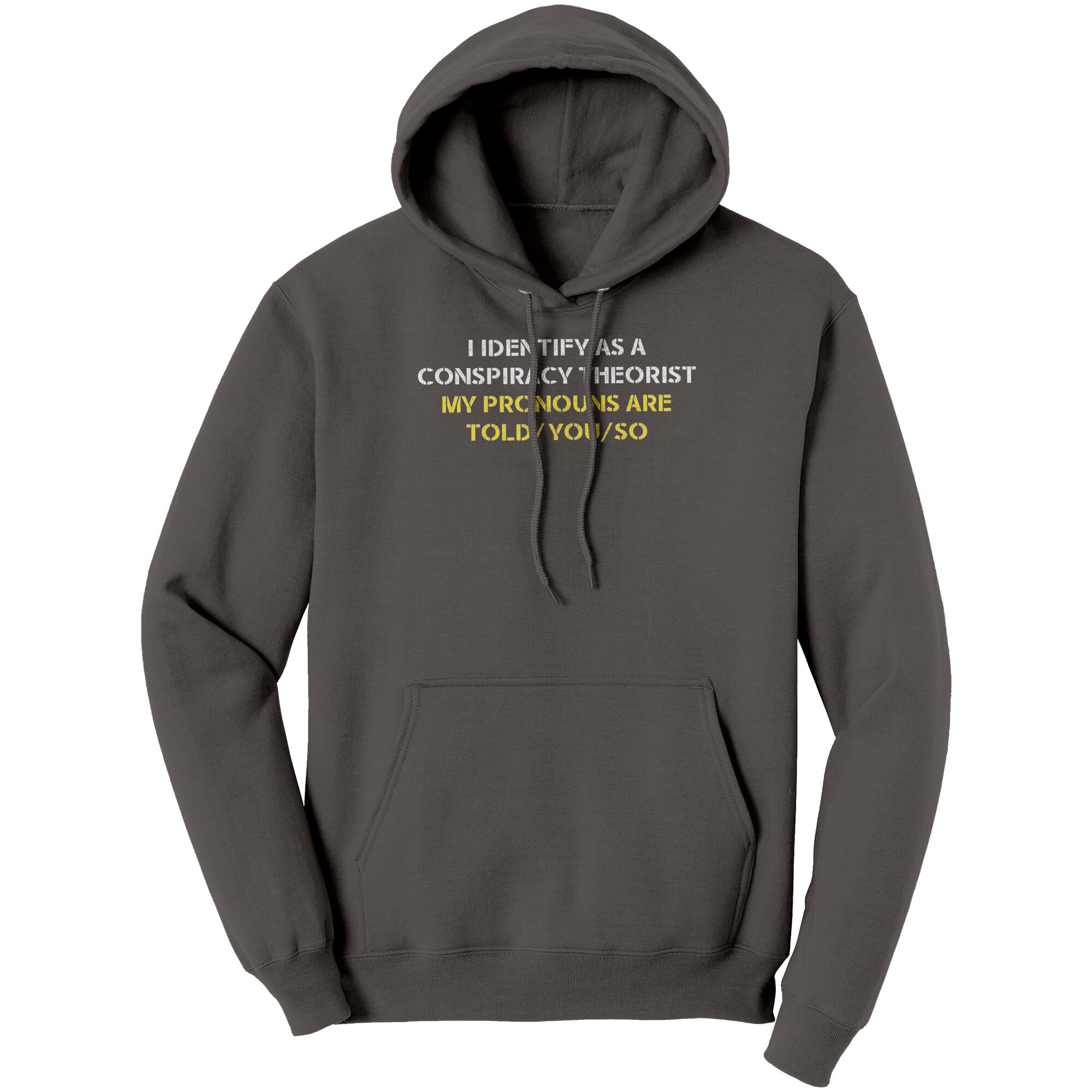 I Identify As A Conspiracy Theorist My Pronouns Are Told/You/So (Ladies) -Apparel | Drunk America 