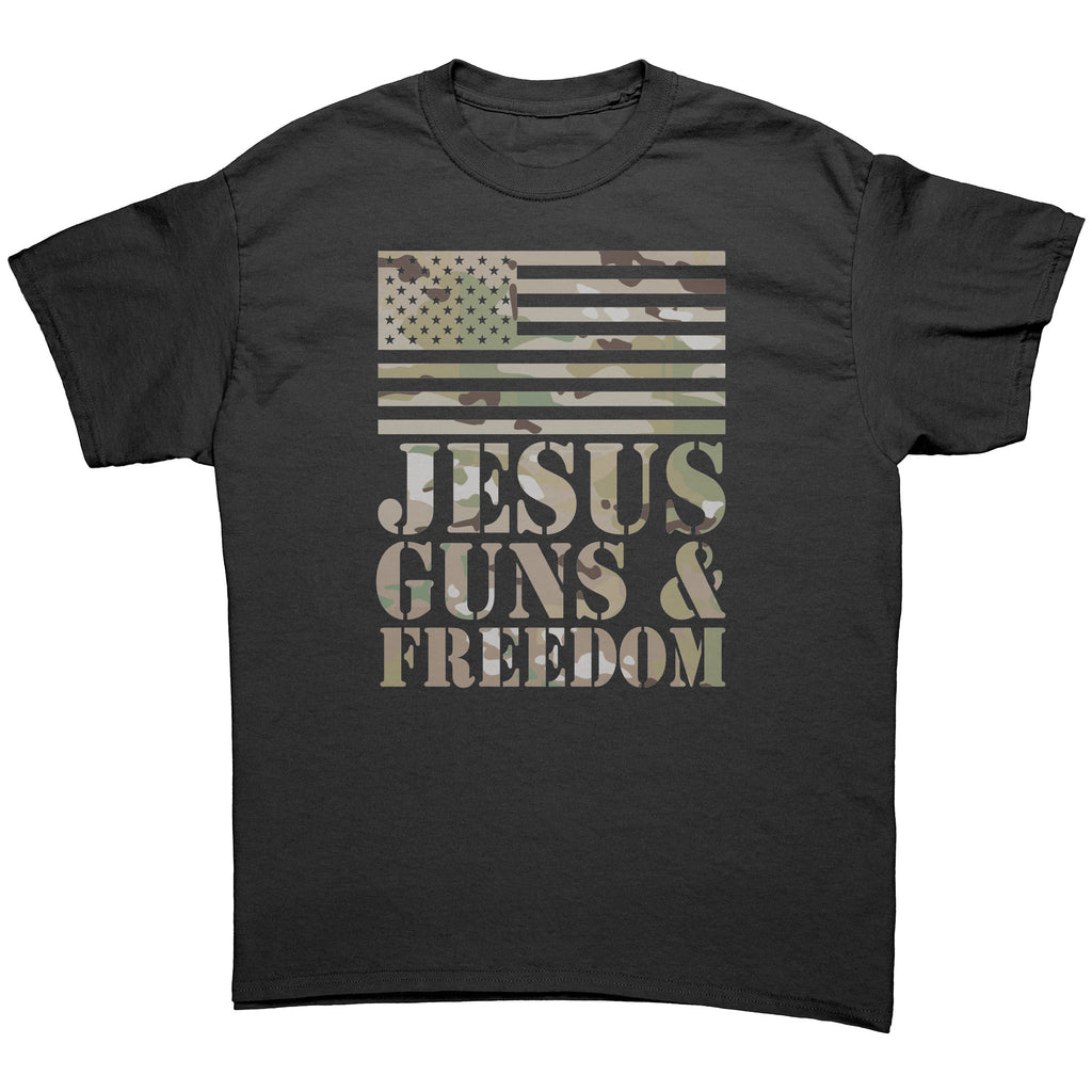 Jesus, Guns, & Freedom -Apparel | Drunk America 