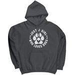 Just A Girl Who Loves Dogs (Ladies) -Apparel | Drunk America 