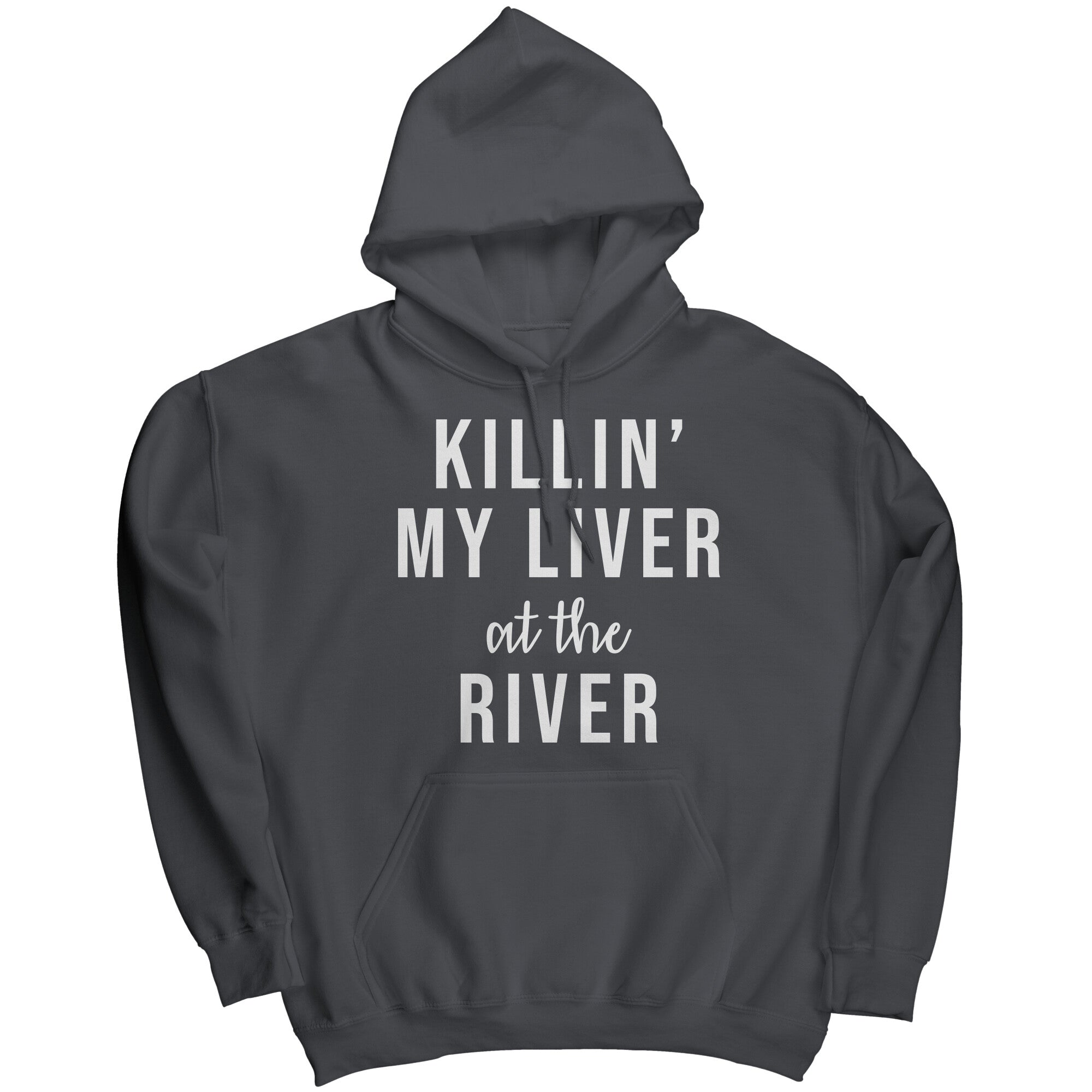 Killin' My Liver At The River (Ladies) -Apparel | Drunk America 