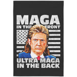 Maga In The Front Ultra Maga In The Back Garden Flag -Home Goods | Drunk America 