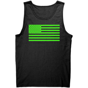 Matrix Green American Flag -Apparel | Drunk America 