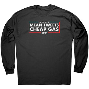 Mean Tweets Cheap Gas 2024 -Apparel | Drunk America 