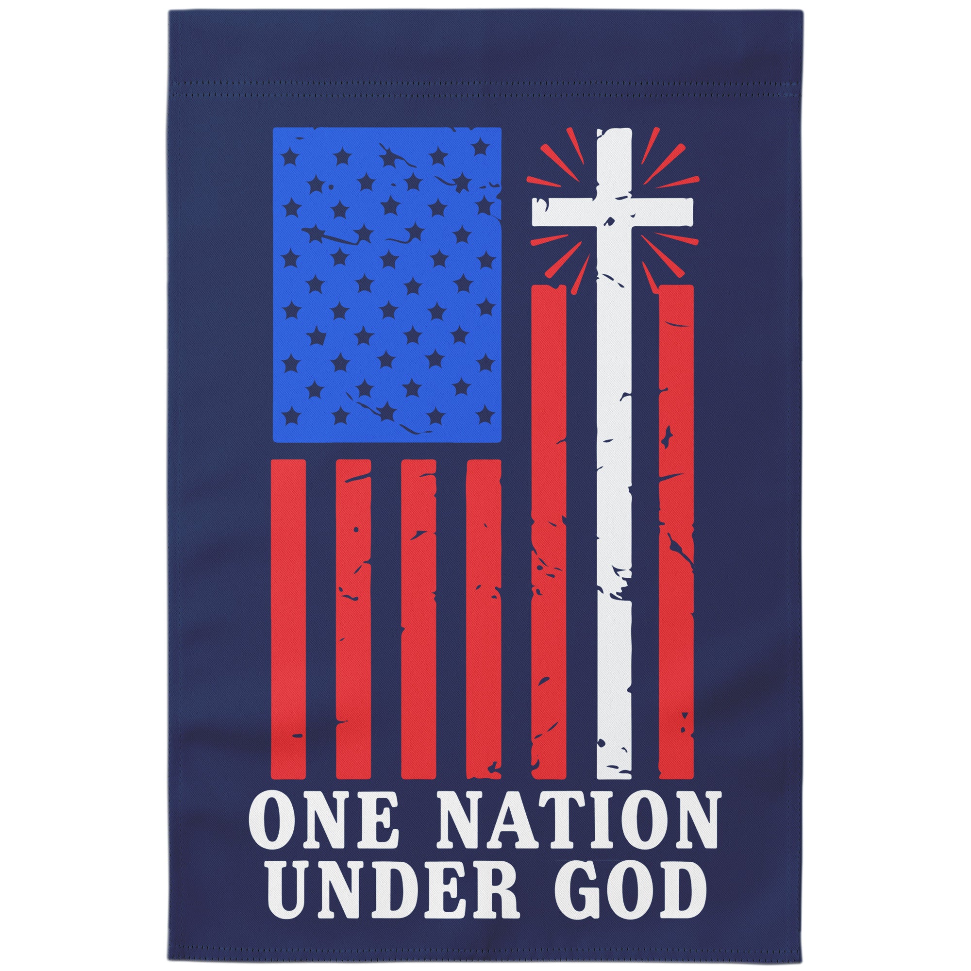 One Nation Under God Garden Flag -Home Goods | Drunk America 