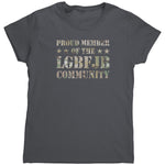 Proud Member Of The LGBFJB Community Camo (Ladies) -Apparel | Drunk America 