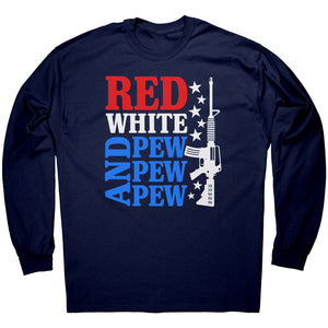 Red, White, And Pew Pew Pew -Apparel | Drunk America 