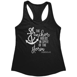 The Anchor Holds In Spite Of The Storm (Ladies) -Apparel | Drunk America 