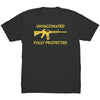 Unvaccinated Fully Protected 2nd Amendment (Charcoal Replacement SS) -Apparel | Drunk America 